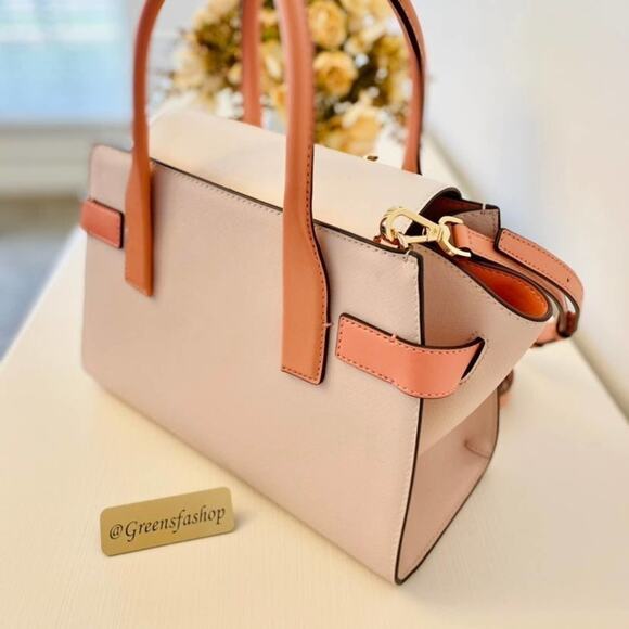 Michael Kors Purse Carmen Medium Flap Satchel shoulder bag new - Picture 6 of 10